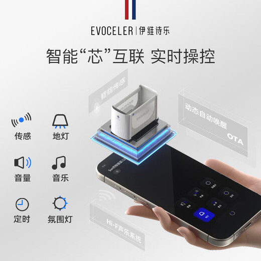 EVOCELER crib multi-function bed crib splicing portable mobile foldable smart children's bed 650mm*1350mm smart version foldable crib + 4D silicone mattress