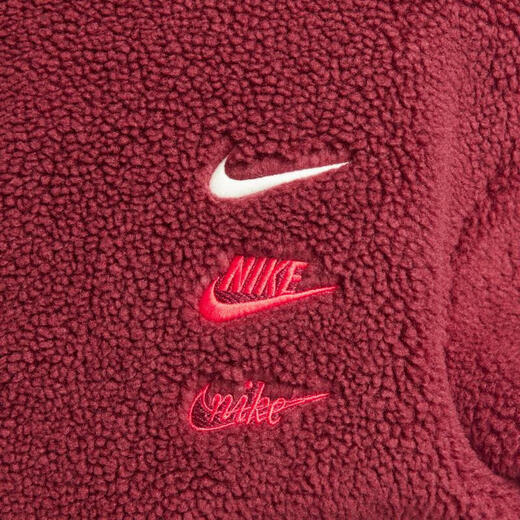 耐克（NIKE）外套男装 2025年春季CNY龙年限定新款三钩仿羊羔立领运动休闲服 FZ6194-677红色 M