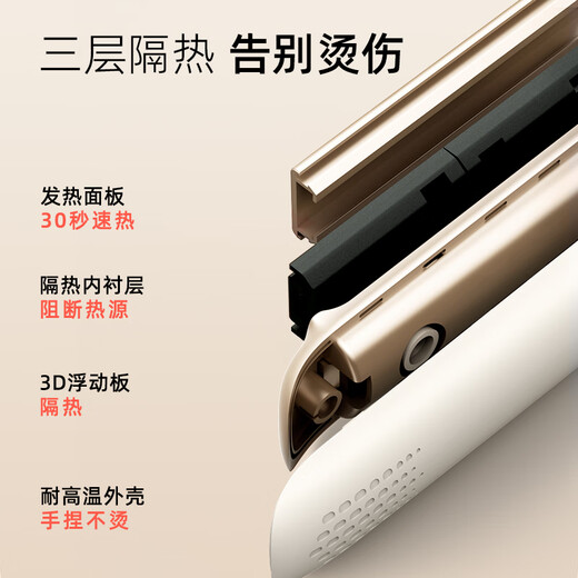 Lena splint straight plate clip curling iron negative ion hair straightening splint men's curling and straightening dual-use straightening iron bangs perm hair clip straightening plate hair plate gift portable travel LN-508C