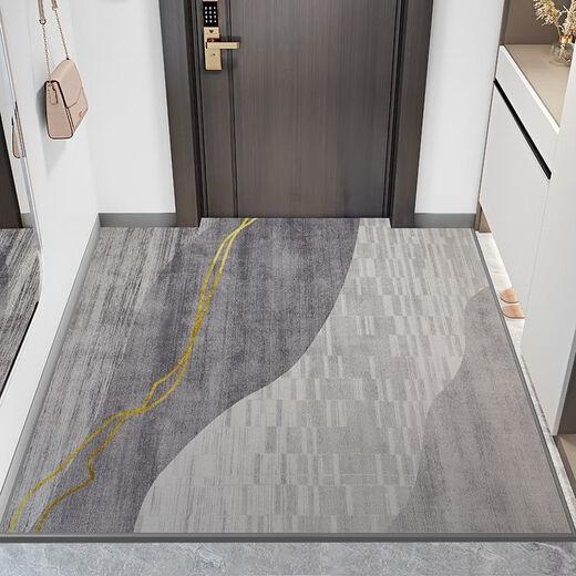Shansui entrance floor mats, door carpets, door mats, home door mats, light luxury, customizable cut-out entrance, water-absorbent and non-slip Bruman 60*90cm 6th generation thickened Belgian velvet