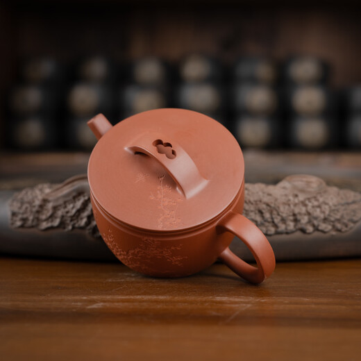 钦州坭兴陶茶壶  汉瓦壶  名家纯手工原矿家用一人饮茶壶茶具 11149闻梅·汉瓦 100ml