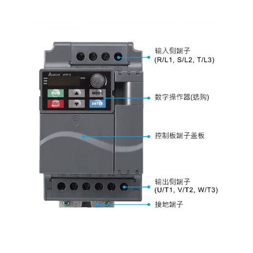 Delta inverter E series VFD007E/015E/022E/037E/055E/075E/110E/150E VFD022E43A 2.2KW380V