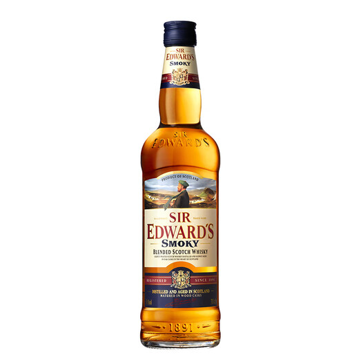 爱德华爵士Sir Edward's  洋酒 烟熏泥煤味  调配型苏格兰威士忌 40度 700ml