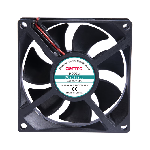 DEMMA德玛直流风机12v/24V小型轴流风机  12038机柜散热风扇电柜 直流风机 8025滚珠 24V