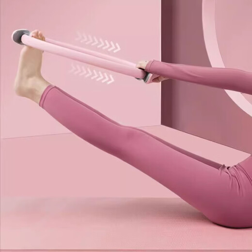 Leg muscle trainer inner thigh resistance circle limb yoga fitness Pilates circle exercise leg exercise for the elderly pink (5-6 kg resistance) waterproof and sweat-proof, strong and anti-pressure