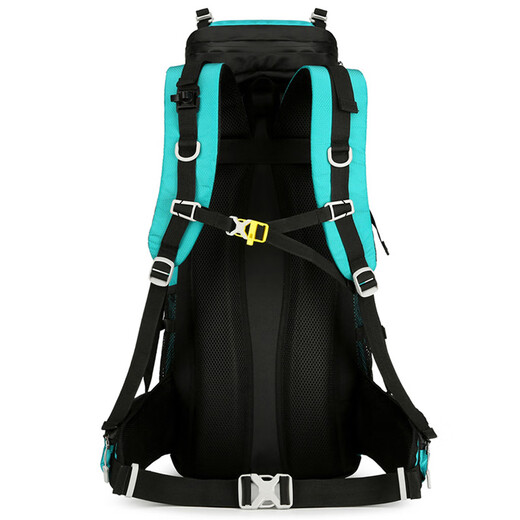 Vanaheimr new new mountaineering bag outdoor backpack mountaineering bag large capacity 60 liter multi-functional backpack hiking backpack black (strap) 60L large bag