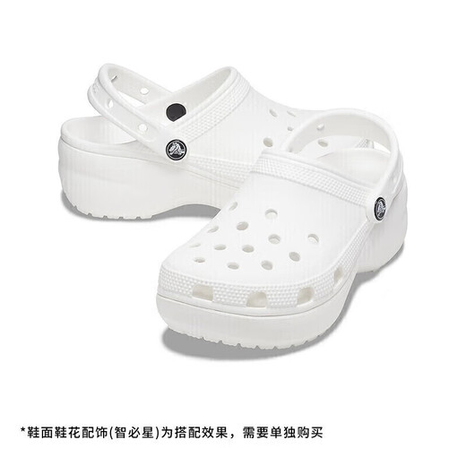
crocs Crocs thick-soled cloud hole shoes outdoor 206750 white-100 36/37 (230mm)