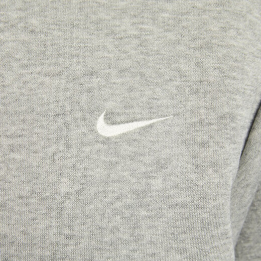 耐克男子加绒篮球套头连帽衫冬季保暖卫衣NIKE THERMA-FIT HJ3882 063调色暗灰/淡象牙白 S