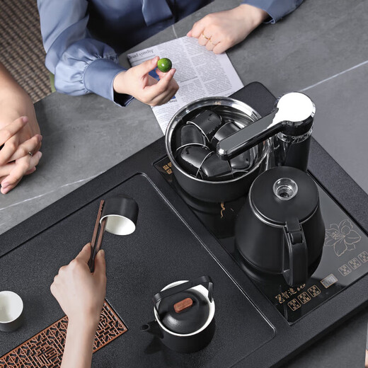 Shangyanfang tea set with tea tray all-in-one fully automatic high-end home office tea table kung fu tea making set complete set