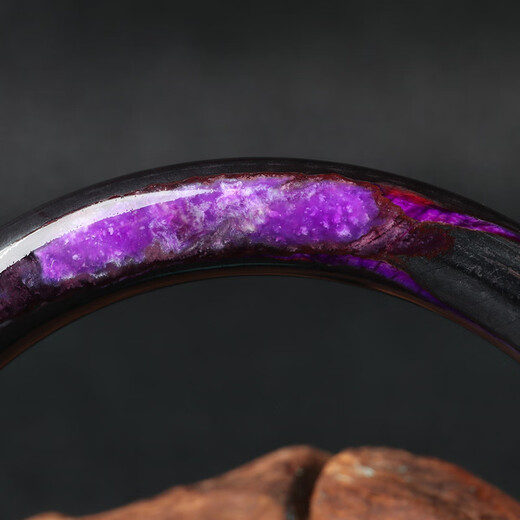 Shaofanbao Crystal Purple Natural Comfort Bracelet Suji Stone Bracelet Women's Purple Bracelet Old Material Raw Mineral Gift for Girlfriend 867753