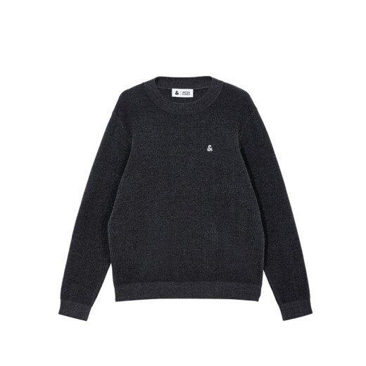 Jack Jones (JACK/JONES) men's autumn and winter sweater men's embroidery versatile simple chenille base shirt pullover knit sweater men's soft and skin-friendly E02 rock lime 2XL