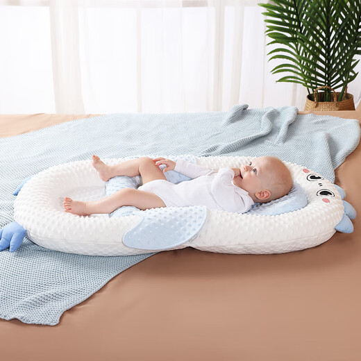 Leyunbao crib mid-bed newborn baby bionic bed slope pillow sleeping removable portable anti-pressure and anti-shock artifact