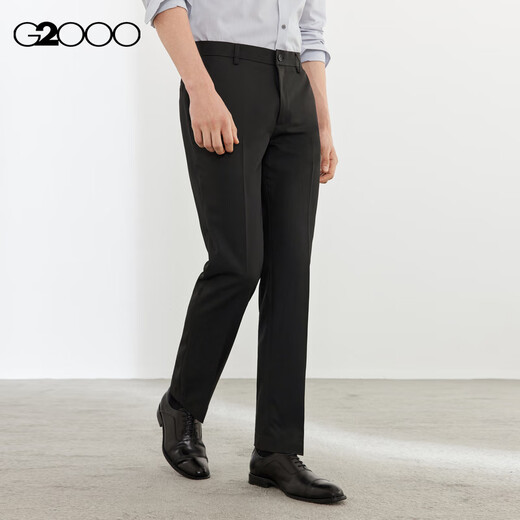 G20002025 spring and summer shopping mall same style antistatic machine washable easy care crisp formal suit trousers black 33