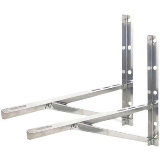 Enbaole stainless steel air conditioner outdoor unit bracket universal 1p/1.5hp/2p/3p thickened rack floor-standing extended bracket 1P+1.5P thickened stainless steel model set