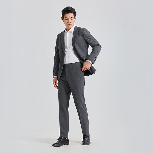 Lilan suit suit men's lapel collar two buttons spring 25 new wedding groom suit business men's formal wear black and blue (G5CXF021SA) 175A 175/88A trousers 175/82A