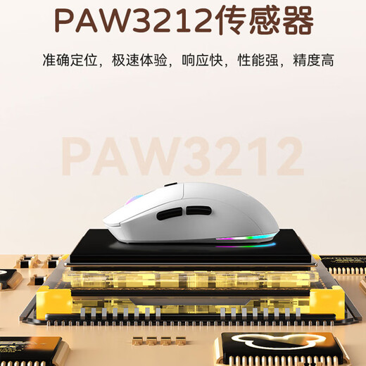 XIANGMOO无线蓝牙三模鼠标有线RGB灯效游戏电竞可充电办公笔记本台式电脑 MAC手机平板 IPAD安卓通用宏定义 黑色【游戏三模+1000Hz回报率】RGB灯效