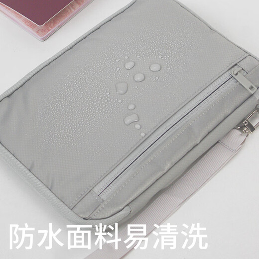 Sac de rangement de passeport chaud et sec, boîtier de protection de certificat d'embarquement de bagage à main, voyage à l'étranger, voyages familiaux, carte de changement, sac de passeport, sac de passeport - Galaxy Gray Small, adapté à 12 personnes