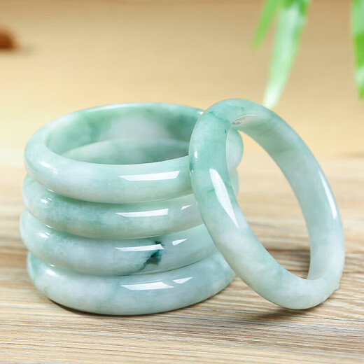 Returning to the 11.11 Carnival with Heart Ginseng Jade Jade Floating Flower Bracelet Women’s Waxy Ice Burmese Old Pit Jade Bracelet A-grade Jade Bracelet