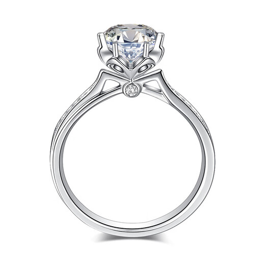 AVHE platinum double certificate cultivated diamond twisted arm snowflake diamond ring. Looking for a wedding gift for Chinese Valentine’s Day platinum for my wife. Platinum diamond ring-1 carat cultivated diamond D color/VVS.