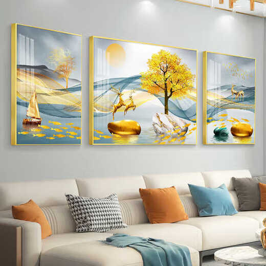 Wohnzimmer Dekoration Malerei Sofa Hintergrund Wand Hanging Malmale modern