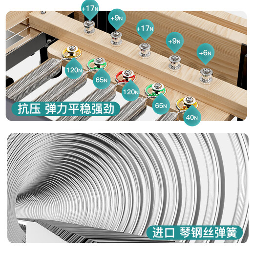 Yilian Pilates Core Bed Large Equipment Home Foldable Upright Yoga Bed Professional Training Equipment Chanrou Fitness Black-Folding White Maple