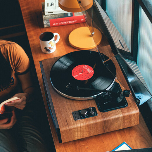 Syitren record player PARON vinyl record player syitren vinyl record player gramophone audio turntable player walnut color