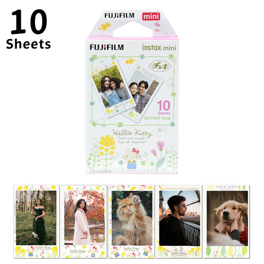 FUJIFILM INSTAX Fuji Polaroid Lace Photo Paper Hello Kitty 10-piece Mini Film Suitable for mini7+ 11/12/99