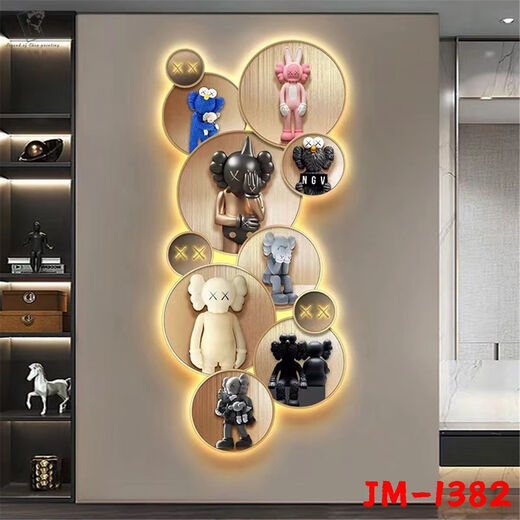 山穗新款网红3D主播背景布网红直播间男女拍摄背景3D直播背景布背景墙 JM-1342 2米宽x2.5米高
