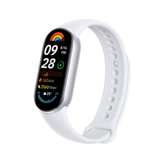 Xiaomi smart bracelet 9/9 NFC version smart bracelet sports bracelet blood oxygen heart rate sleep monitoring full screen long battery life men and women smart bracelet Xiaomi bracelet 9 NFC version silver