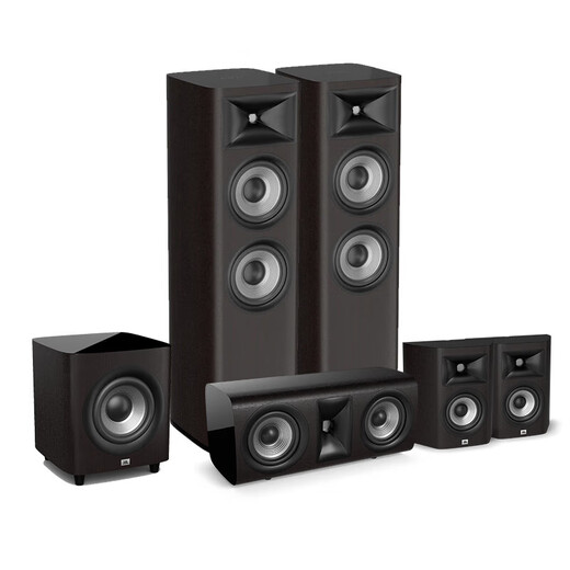 JBLSTUDIO680/690/698家庭影院主音箱客厅落地HiFi发烧音响5.1声道环绕重低音音响播放器 【标准版】STUDIO665C 中置-黑色