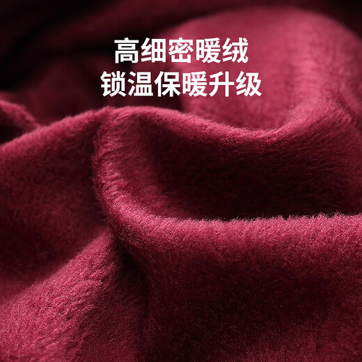 Hengyuanxiang Hat Women's Winter Warm Mom Middle-aged and Elderly Scarf Plush Granny Fashion Wool Hat Burgundy