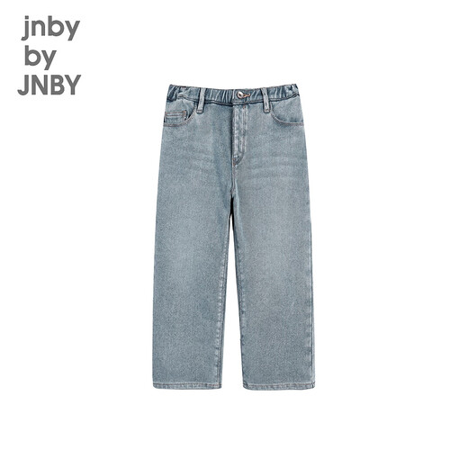 jnby by JNBY[薄绒]江南布衣童装水洗牛仔直筒长裤秋冬男女童儿童1OAE12350 993/牛仔深兰 130cm