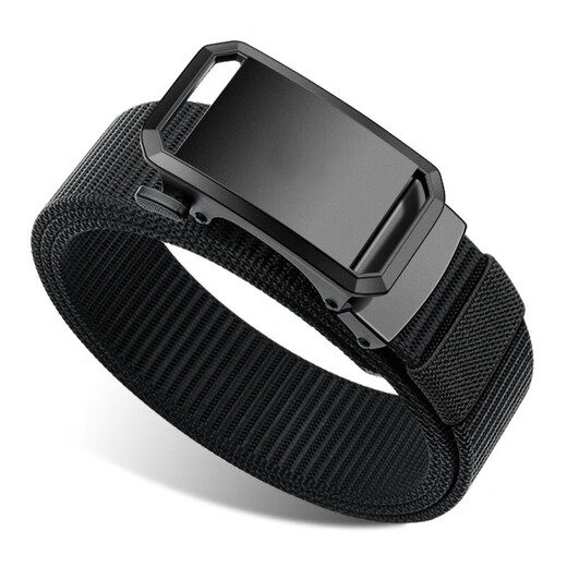 Feikawei Cinturón de hebilla automático para hombres Cinturón de hebilla informal Cinturón de trenza perezosa Cinturón militar para hombres Nylon Tactical Students [Gray] Hebilla automática 120*3.3cm