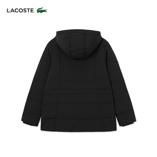 LACOSTE French crocodile women's fashion casual solid color versatile goose down jacket | BF0707 031/black M 38 /165