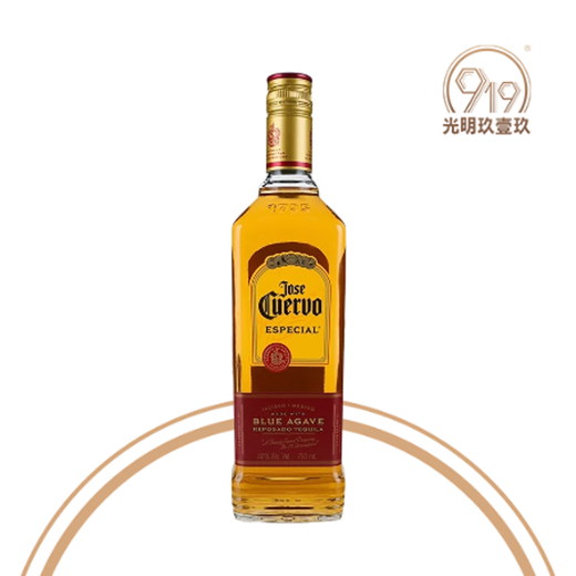 1800Jose Cuervo 金标龙舌兰酒洋酒墨西哥进口鸡尾酒调酒特基拉纯饮 750mL 1瓶 单瓶装