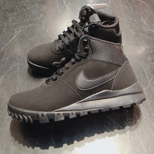 Nike (NIKE) casual shoes men's shoes summer sports shoes Hoodland Suede Martin boots outdoor high top shoes 654888-090 black 40.5