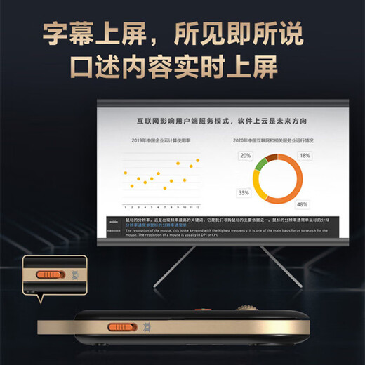 科大讯飞智能AI会议鼠标M610星火版 演示器语音识别语音打字 无线蓝牙鼠标 可充电式 智能PPT AI写作 【AI会议鼠标M610星火版】皓月白