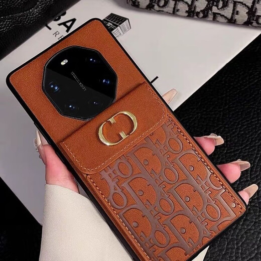适用于华为mate60rs非凡大师手机壳卡包防摔全包ma60保护套pro外 黑色 华为mate60【圆形大孔】
