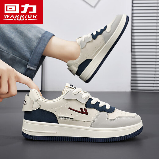 
Warrior shoes men's shoes spring and autumn breathable casual shoes men's low top versatile sports white shoes 1278M Milan 42