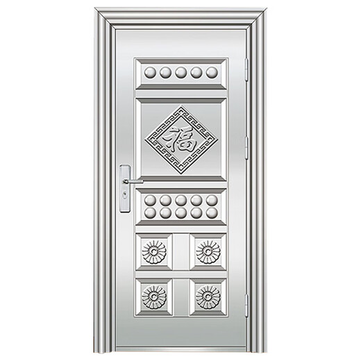 奇立彩门不锈钢门工程不锈钢防盗门不锈钢大门入户阳台单门单门 (普通)内包内左 860x1960mm