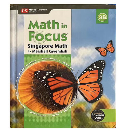 正版  美国小学数学教材和练习册 Math in Focus 系列 加州教材 英文原版数学美国课本 非新加坡课本 非新加坡教材 非新加坡教辅 2B教材正版精装一本