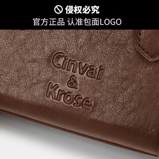 
CinvaiKrose [Same Model for Zhao Zhaoyi] Bag Women's Bag 2025 New Hand-Owned Bowling Bag One-Shoulder Crossbody Bag Birthday Gift Coffee Color [Give my girlfriend's wife and girls' gifts to heart]