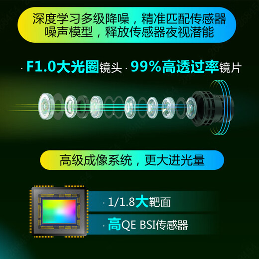 
dahua Dahua Night Vision King 2.0 full color camera 4 million bolt POE network camera recording license plate security monitor DH-PA249-L 6mm