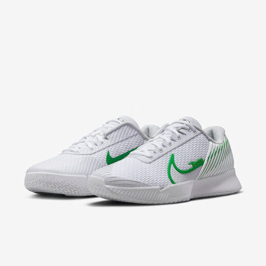 Nike Nike Men's Tennis Shoes Shoes para hombres Vapor Pro 2 Desgaste de desgaste de desgaste de desgaste de zapatillas de tenis Hard Court French Open Style [blanco/verde y amarillo] DR6191-102 40 (250 mm)