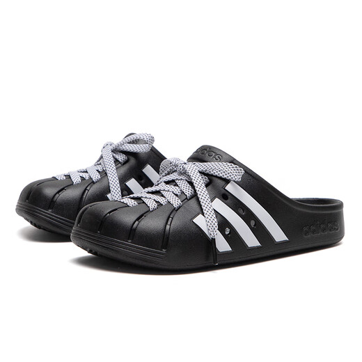 Adidas slippers men's shoes women's shoes summer sports shoes beach shoes lightweight breathable casual Birken slippers JH9848 black 36.5