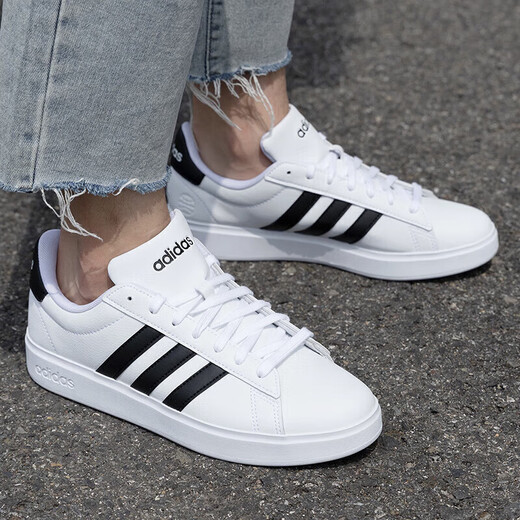 阿迪达斯 （adidas）Neo板鞋男鞋女鞋春季新款情侣运动鞋复古低帮休闲鞋 GW9195白色 37
