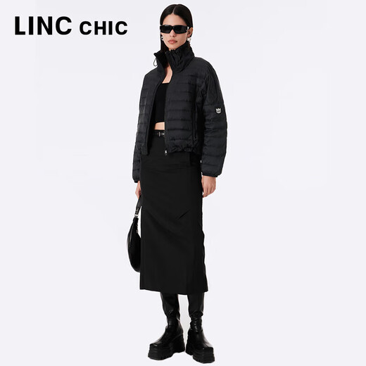 Jin Yujie Spring and Autumn Lightweight Down Jacket Women's Short Loose Stand Collar Light Warm Simple Jacket Y23301016