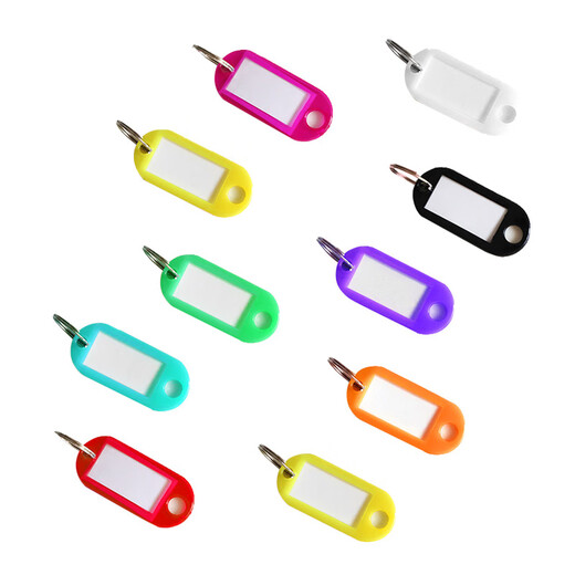 Deyin Colorful Key Key Chain Chain Classification Marc Key Tag Marque 9848 Clé Mation de gestion Bag étiquette de clé Stick Stick Office fournit 50 pièces / boîte
