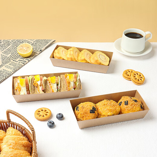 Badger sandwich packaging box with 20 cakes, bread, Swiss rolls, floss and scallops, packed picnic box