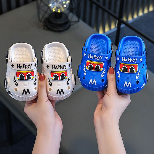 Meng Yilan (Mengyilan) Slippers pour enfants Carton Carton ACTUATION LUMINES BARCHES ET FILLES ANTI-SLIP SOME SOLE SANDOOR SANDORS INDOOR Sandales BAGUES CHOSE [Version claire colorée Y178B White Soft Seme Sole non glipt 20 -21 Taille [longueur intérieure 13,5 cm]